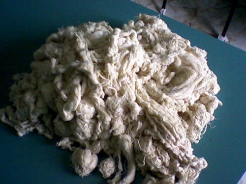 Cotton soft yarn waste
