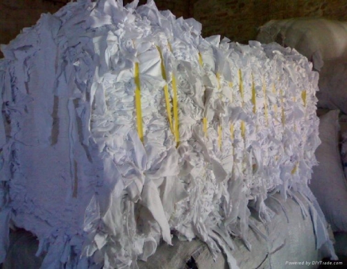 Cotton White Knitted Fabrics Clips