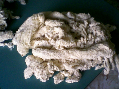 Cotton yarn thread waste